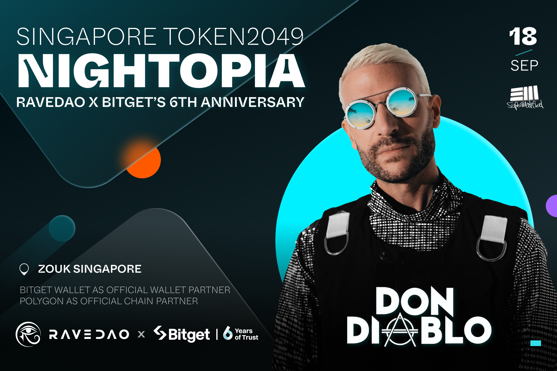 Singapore Token2049 Nightopia - RaveDAO x Bitget 6th Anniversary ft. Don  Diablo & Bassjackers | Moongate